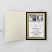 Elegantes Jahrestags-Party-kundenspezifische Karte (Innenseite)