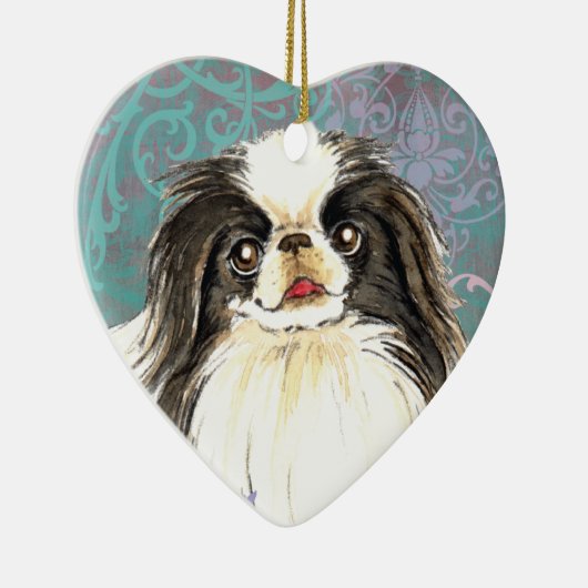 Elegantes japanisches Chin Keramik Ornament (Rechts)