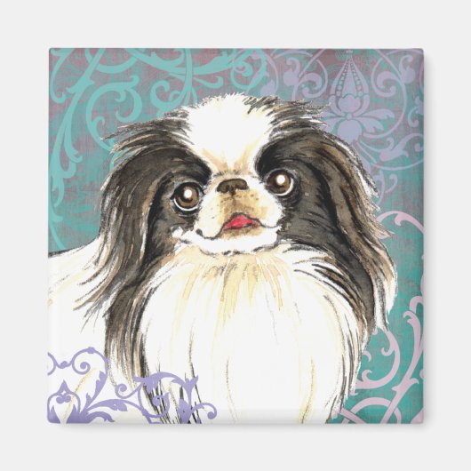 Elegantes japanisches Chin Magnet (Vorne)