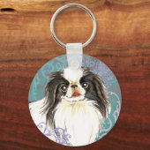 Elegantes japanisches Chin Schlüsselanhänger (Vorderseite)