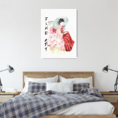 elegantes japanisches Geisha Girl Leinwanddruck (Insitu (Schlafzimmer))