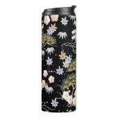 Elegantes japanisches Inspiriertes botanisches Kun Thermosbecher (Nach links gedreht)