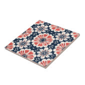 Elegantes japanisches Kimono Muster Tile Fliese (Seite)