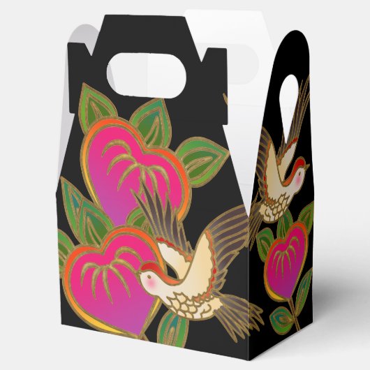 Elegantes japanisches Muster Gevor Box Geschenkschachtel (Geöffnet)