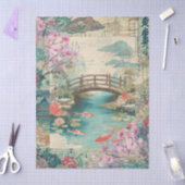 Elegantes japanisches Themed Collage Decoupage Seidenpapier (Basteln)