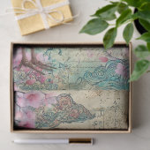 Elegantes japanisches Themed Decoupage Crafting Seidenpapier (Geschenk)