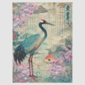 Elegantes japanisches Themed Decoupage Crafting Seidenpapier (Vorderseite)