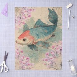 Elegantes japanisches Themed Decoupage Crafting Seidenpapier