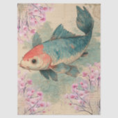 Elegantes japanisches Themed Decoupage Crafting Seidenpapier (Vorderseite)