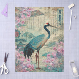 Elegantes japanisches Themed Decoupage Crafting Seidenpapier