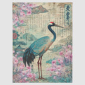 Elegantes japanisches Themed Decoupage Crafting Seidenpapier (Vorderseite)