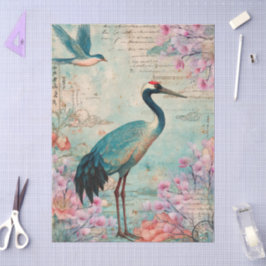 Elegantes japanisches Themed Decoupage Crafting Seidenpapier