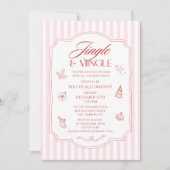 Elegantes Jingle & Mingle Corporate Christmas Part Einladung (Vorderseite)