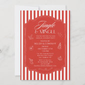 Elegantes Jingle & Mingle Corporate Christmas Part Einladung (Vorderseite)