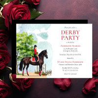 Elegantes Jockey und Race Horse Derby Party