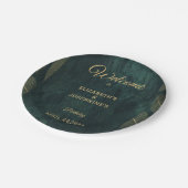 Elegantes Joint Double Birthday Twin Poster Pappteller (Schrägansicht)