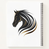 Elegantes Journal mit Pferdedesign Notizblock (Rückseite)