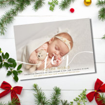 Elegantes Joy to World Holiday New Baby Foto