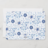 Elegantes Joyful Hanukkah 2 Foto Feiertagskarte (Rückseite)