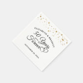 Elegantes Jubiläum 50 JAHRE IN FEIERLICHE Herzen Serviette (Ecke)