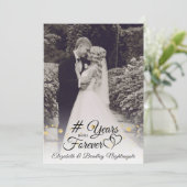 Elegantes Jubiläum # JAHRE INS Foto Einladung (Stehend Vorderseite)