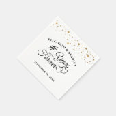 Elegantes Jubiläum # JAHRE INS LERNHAUS Serviette (Ecke)