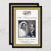 Elegantes Jubiläum Party Custom Einladung (Vorne/Hinten)