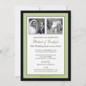 Elegantes Jubiläum Party Custom Invitation (Weise) Einladung (Rückseite)