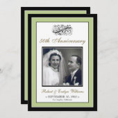 Elegantes Jubiläum Party Custom Invitation (Weise) Einladung (Vorne/Hinten)