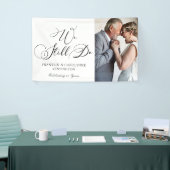 Elegantes Jubiläum Vow Renewal Foto Banner (Messeveranstaltung)