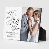 Elegantes Jubiläum Vow Renewal Foto Fotoplatte (Seite)