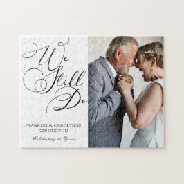 Elegantes Jubiläum Vow Renewal Foto Puzzle