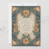 Elegantes Jugendstil-Brautparty Einladung (Vorderseite)