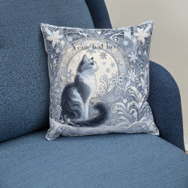 Elegantes Jugendstil-Cat-Design individuell anpass Kissen