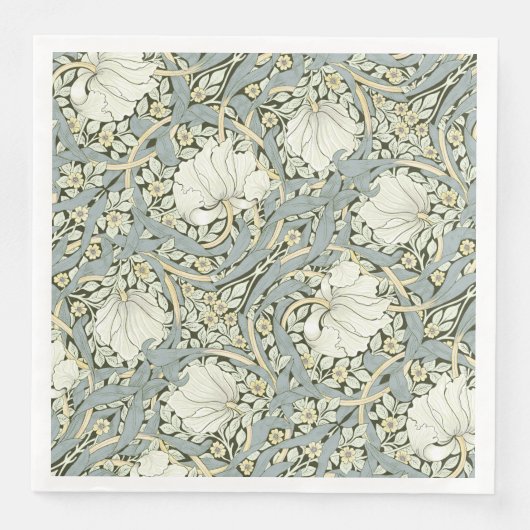 Elegantes Jugendstil-Imperial Design von Morris Serviette (Vorderseite)