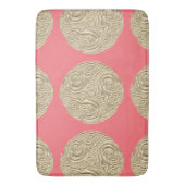 Elegantes Jugendstil-Medaillon Badematte (Vorderseite Vertikal)