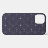 Elegantes Jugendstil, minimalistisches Muster. Case-Mate iPhone Hülle (Rückseite (Horizontal))