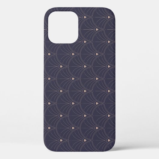 Elegantes Jugendstil, minimalistisches Muster. Case-Mate iPhone Hülle (Rückseite)