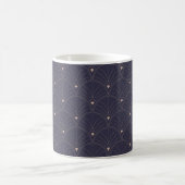 Elegantes Jugendstil, minimalistisches Muster. Kaffeetasse (Mittel)