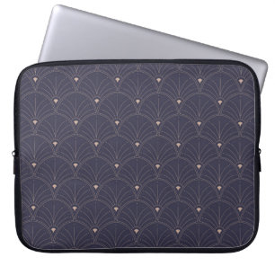 Elegantes Jugendstil, minimalistisches Muster. Laptopschutzhülle