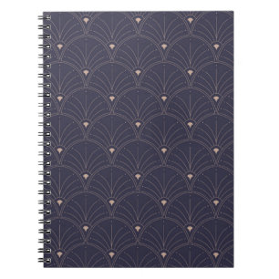 Elegantes Jugendstil, minimalistisches Muster. Notizblock