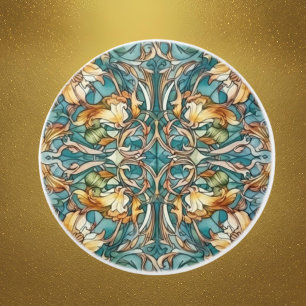 elegantes Jugendstil-Muster Keramikknauf