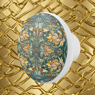 elegantes Jugendstil-Muster Keramikknauf