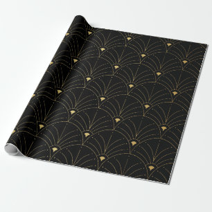 Elegantes Jugendstil-nahtloses Muster. Abstrakte M Geschenkpapier