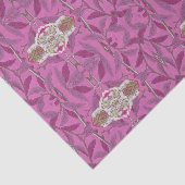 Elegantes Jugendstil Rosa und Lila Seidenpapier (Ausschnitt)