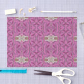 Elegantes Jugendstil Rosa und Lila Seidenpapier (Handwerk)