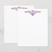 Elegantes Juwel Letterhead (Vorne/Hinten)