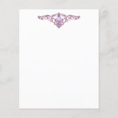 Elegantes Juwel Letterhead (Rückseite)