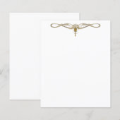 Elegantes Juwel Letterhead (Vorne/Hinten)