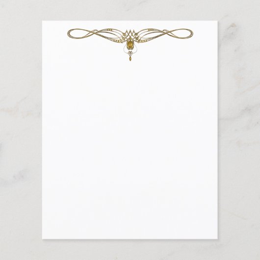 Elegantes Juwel Letterhead (Vorderseite)